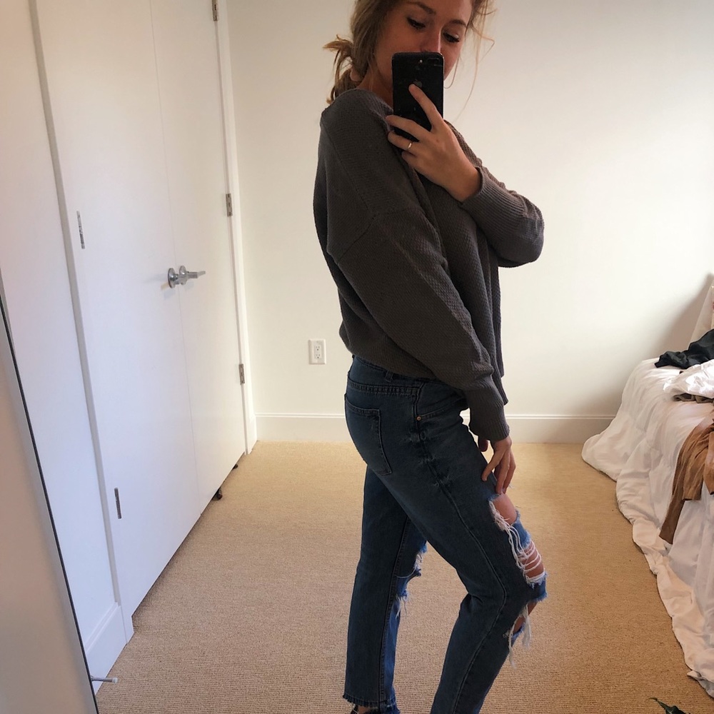 💫 gray oversized sweater 💫